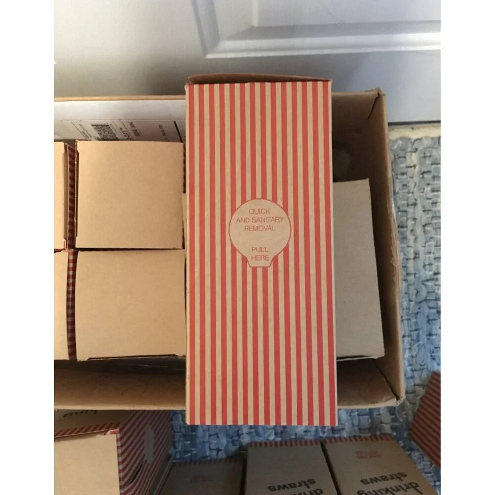 New 3500 Plastic Straws with Display Boxes